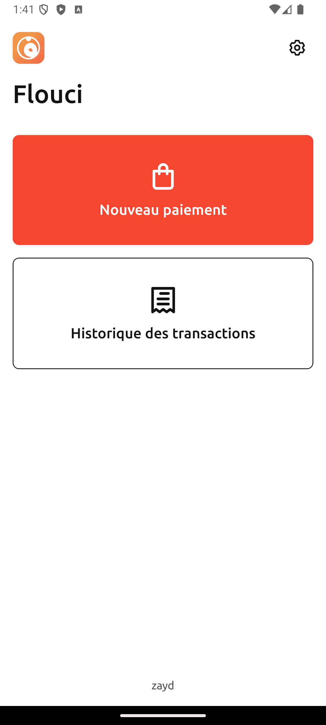 Transaction Menu